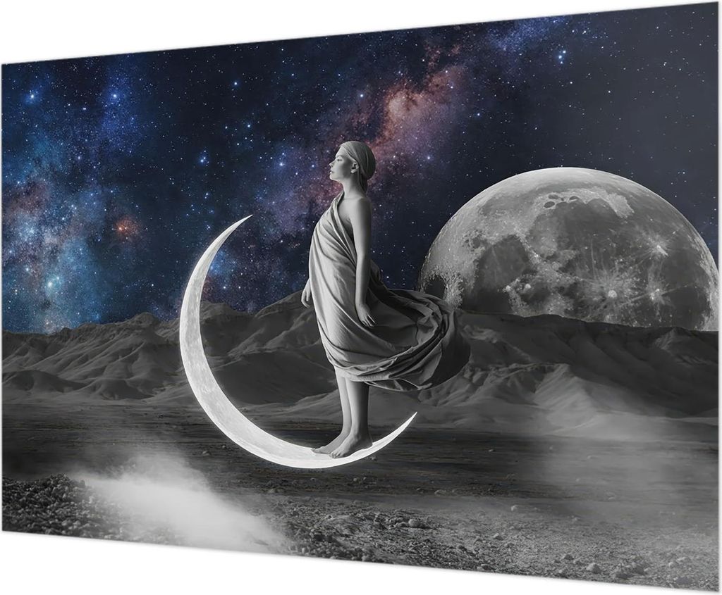 Wandtapete - Dekorative Tapete für Wohnzimmer - Tapetenfolie für Wanddekoration - 312x219 cm - Nachtträume