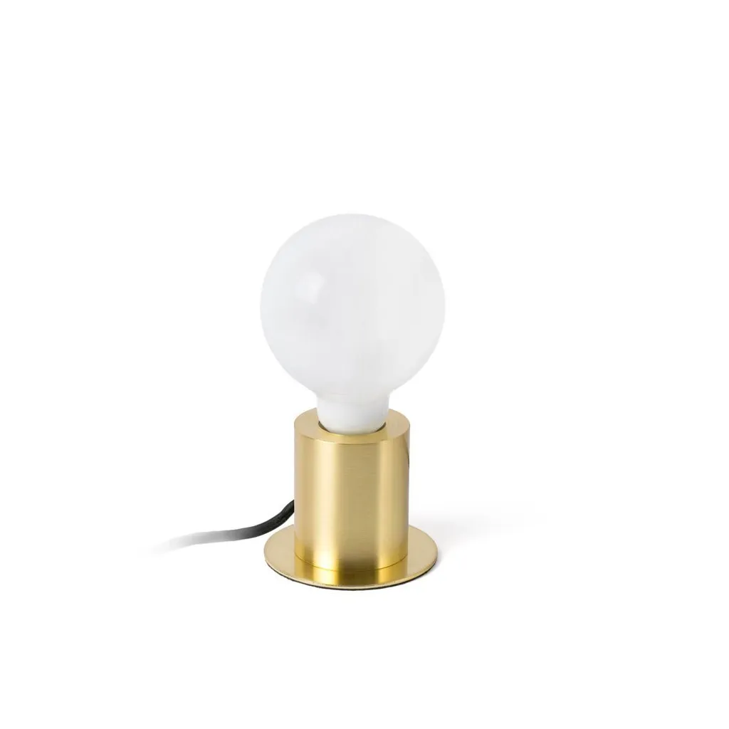 Lampe de bureau TEN or-satin : éclairage de travail élégant et stable