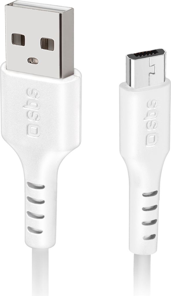 USB auf Micro-USB Kabel Datenkabel USB 2.0 - Micro-USB Weiß