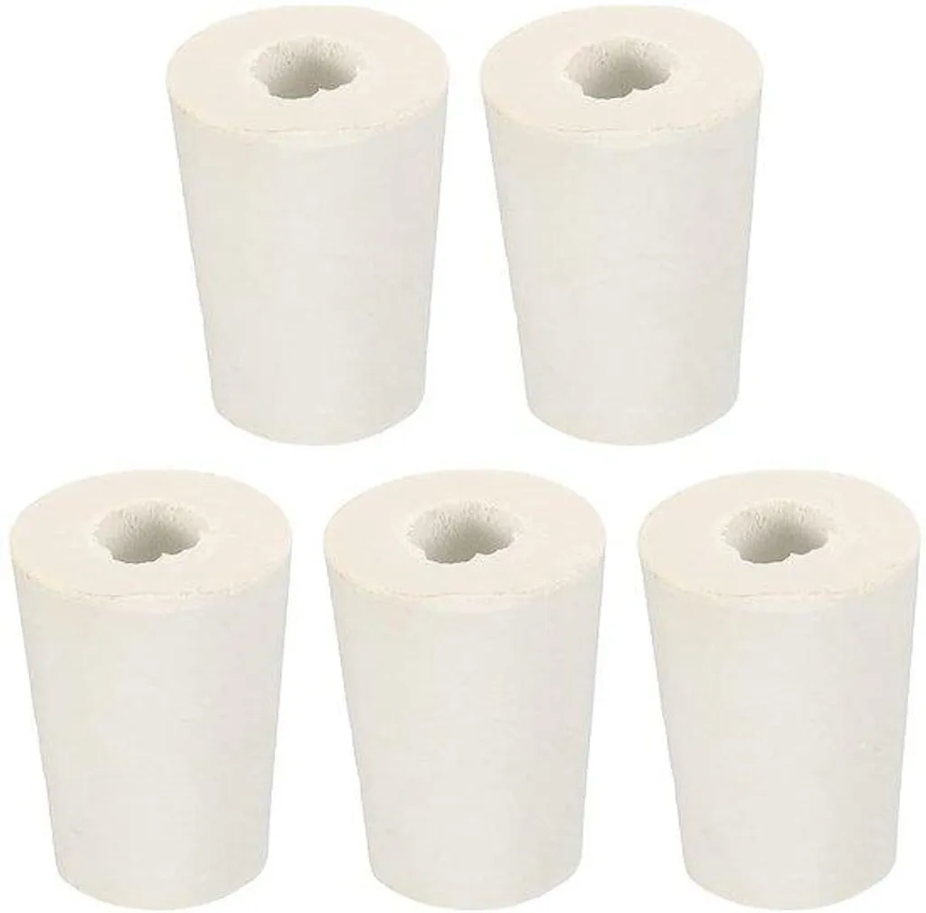 Bouchons en caoutchouc avec trou 15-20 mm pour fermentation et labo