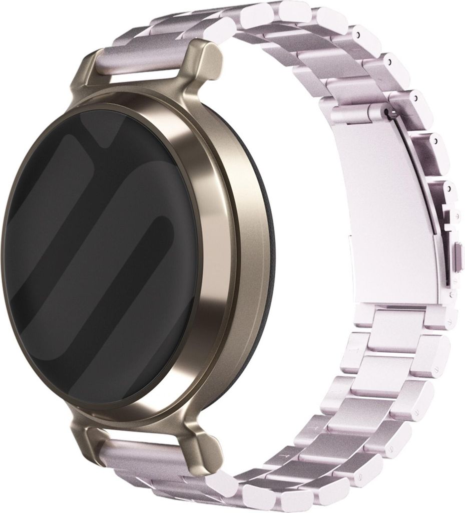Strap-it Steel link strap 14mm - Pinkes Metallarmband für die Garmin Lily 2 (nicht die erste Version)