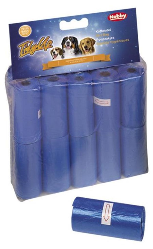 Nobby Kotbeutel Vorratspack 20 Rollen pro 15 Beutel blau