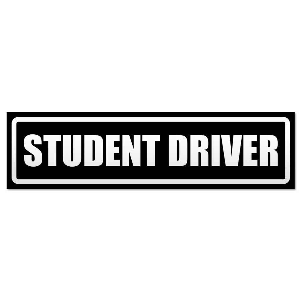 Student Driver invertiert Magnetschild Schild magnetisch