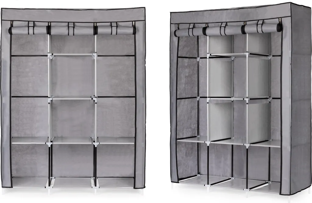 Armoire textile grande capacité avec étagères de rangement modulables - 2