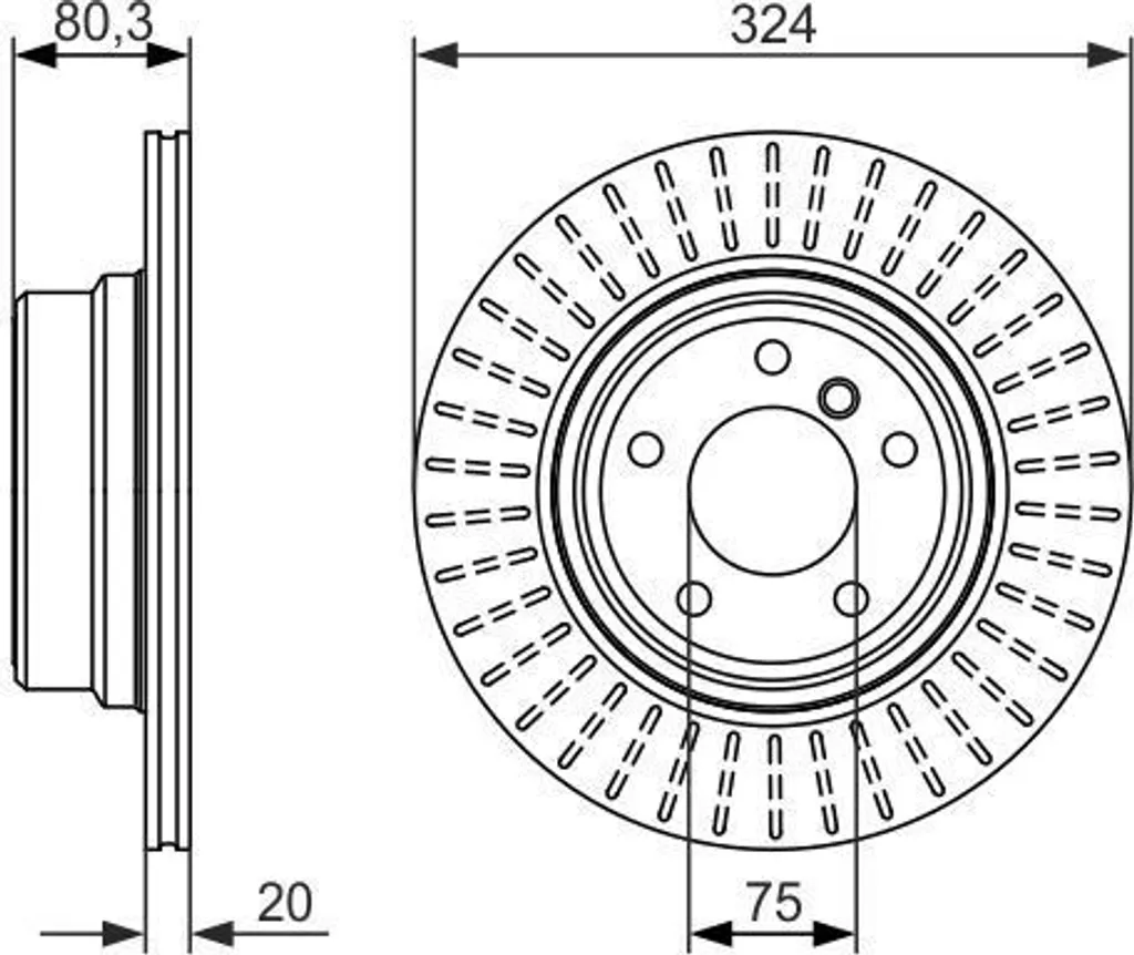 Disque de frein Bosch 0986479350 - Stop Vibrations pour BMW X5 E53