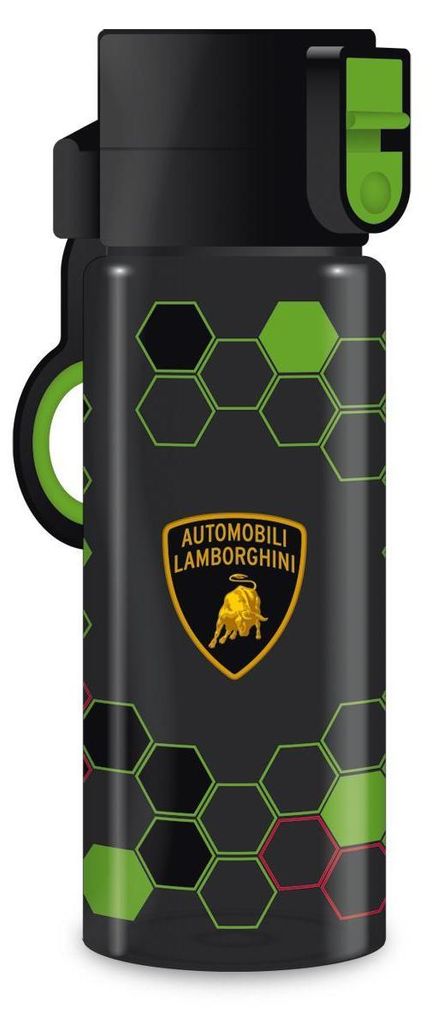 Ars Una Trinkflasche Lamborghini, schearz-grün, für Jungen, Produktbild 