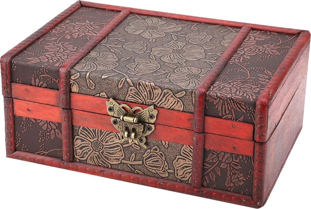 Vintage Wooden Storage Box Small Size Book Jewelry Storage Box Organizer (#2)