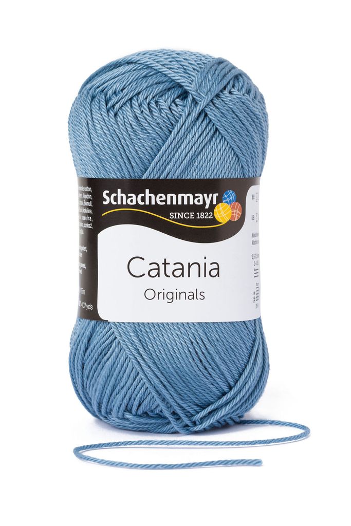 SMC Catania Baumwollgarn – Farbe Very Peri (02022), 100% Gekämmte Baumwolle, 125m/50g