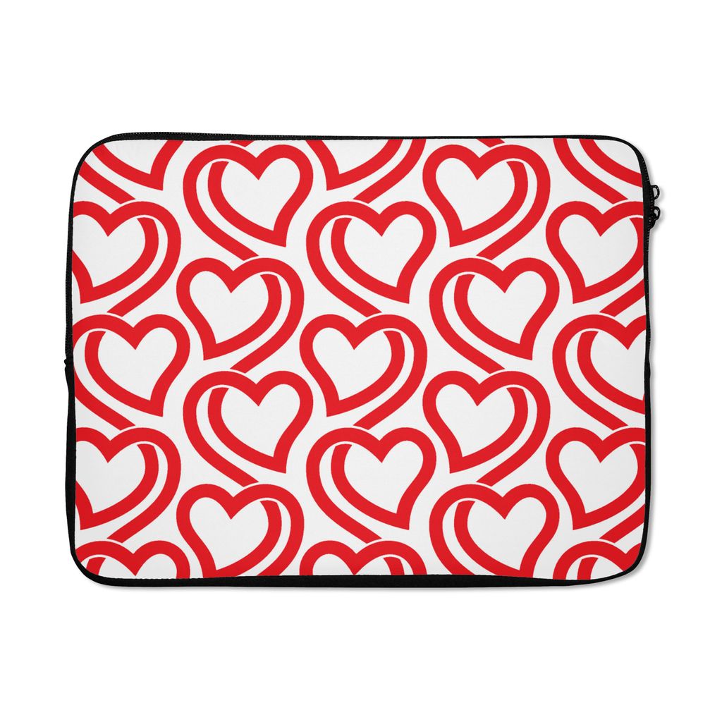 MuchoWow Laptop Hülle 15 Zoll Linienkunst - Valentinstag - Romantisches Geschenk Laptoptasche - Laptoptasche - Sleeve - Rundum-Schutz