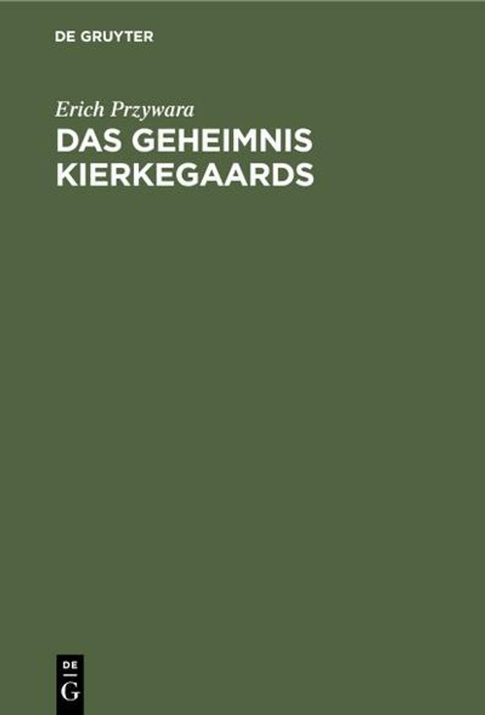 Das Geheimnis Kierkegaards