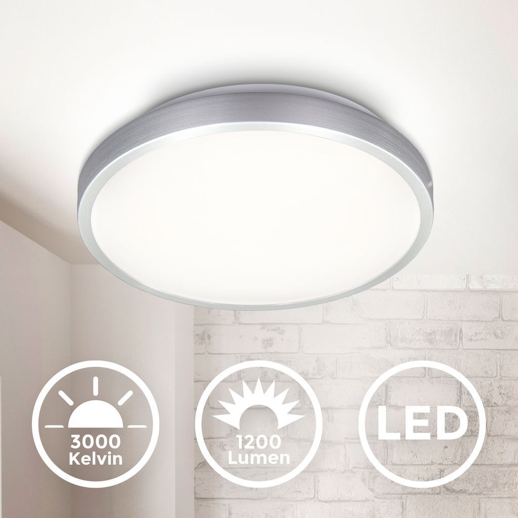 Deckenleuchte Ø28,8 cm - 12W, 1200lm, LED, warmweiß, Produktbild 