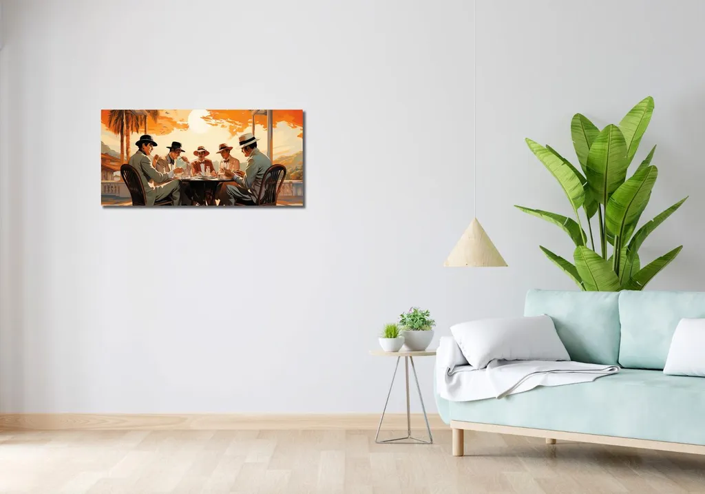 Quadro Panorama Tropici 90x40cm - Porta il Mare in Casa Tua - 2