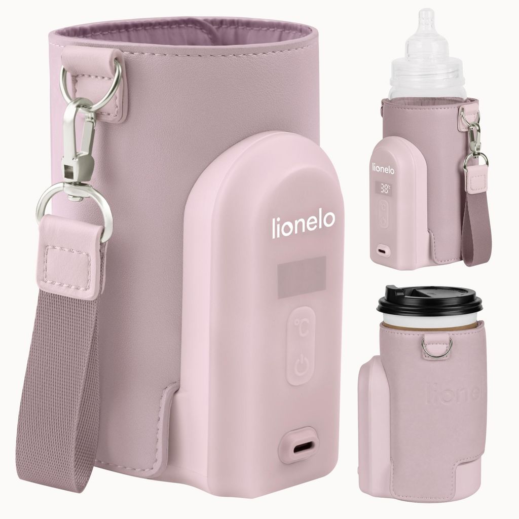 Lionelo Flaschenwärmer Thermup Go Evo 5 Temperaturstufen Pink Mist