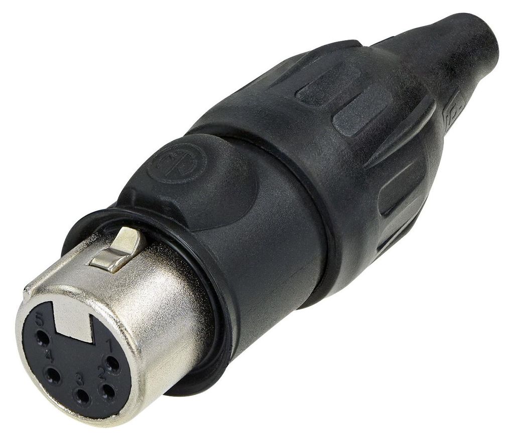 Neutrik XLR 5P Connector - female TOP Goldkontakte - Edelstahlgehäuse