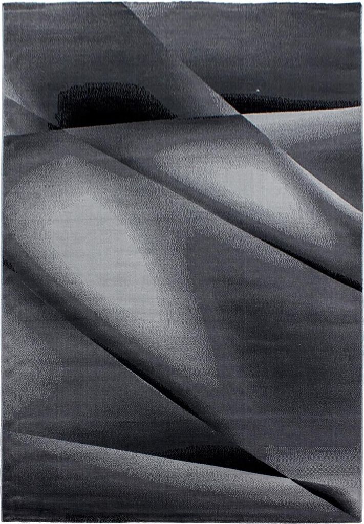Kurzflor Teppich MIAMI Schwarz 140 x 200 cm