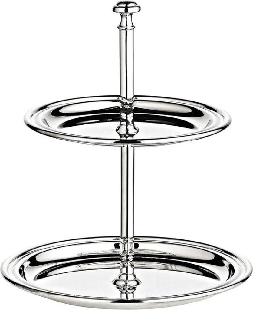 Barre chromée à deux niveaux hauteur 16 cm pour rangement de salle de bain