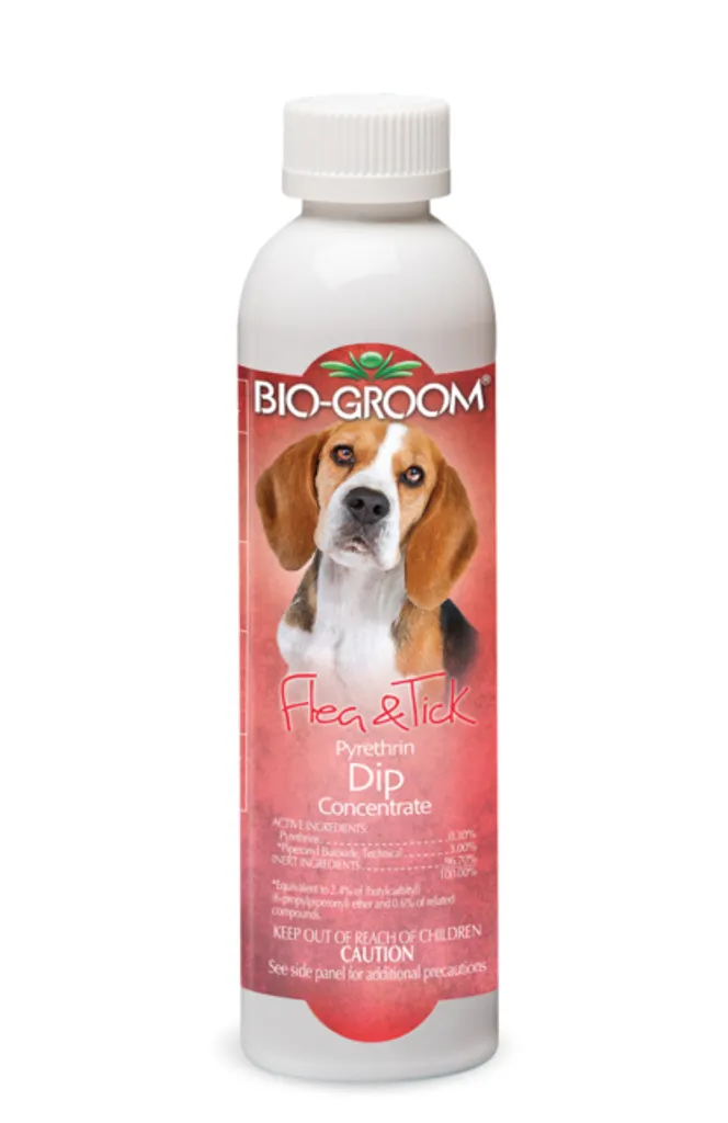 BioGroom Pyrethrin Dip 236ml | Trattamento Pulci e Zecche Ultra-Concentrato