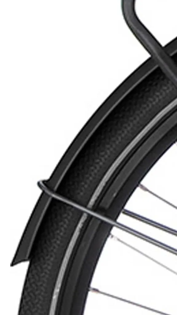 Garde-boue arrière Cortina Common Jet Black Matt pour vélo 28 pouces