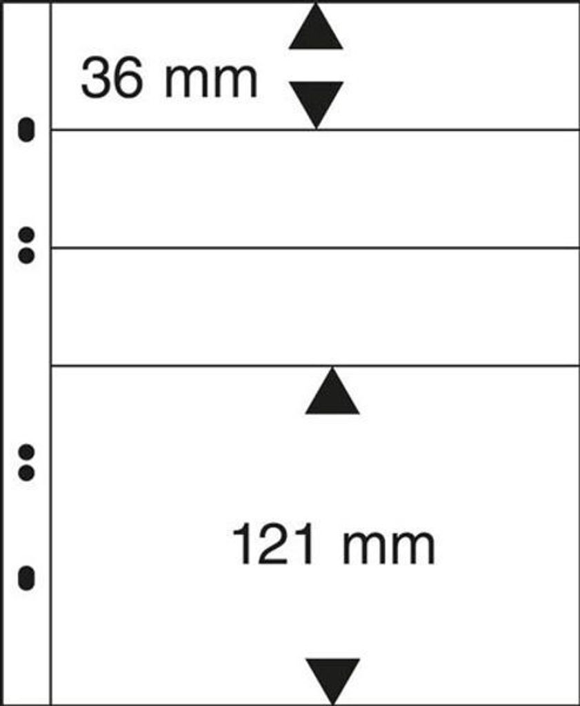 Lindner MU1319 Multi collect Blätter-schwarz
