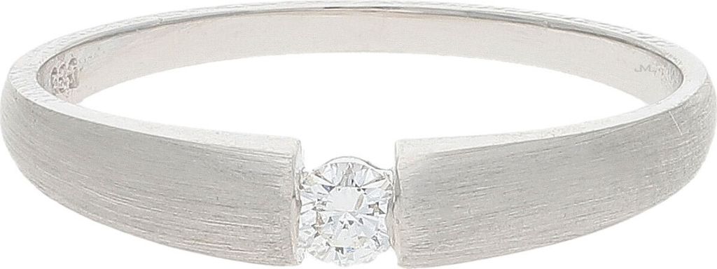 JuwelmaLux Verlobungs Ring 585 Weißgold mit Brillant JL10-07-0862 57