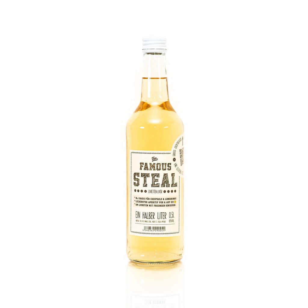 The Famous Steal Likör auf Wodkabassis und fruchtige Produktbild 