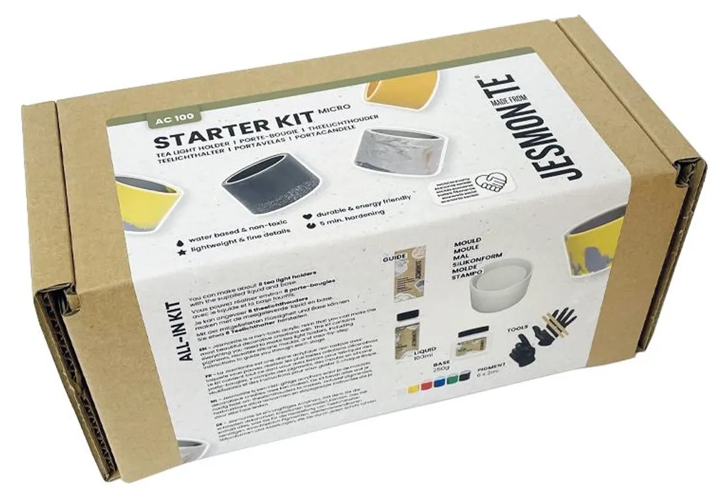 Atelier DIY à la Maison : Kit Jesmonite AC100 Micro Porte-Photophores