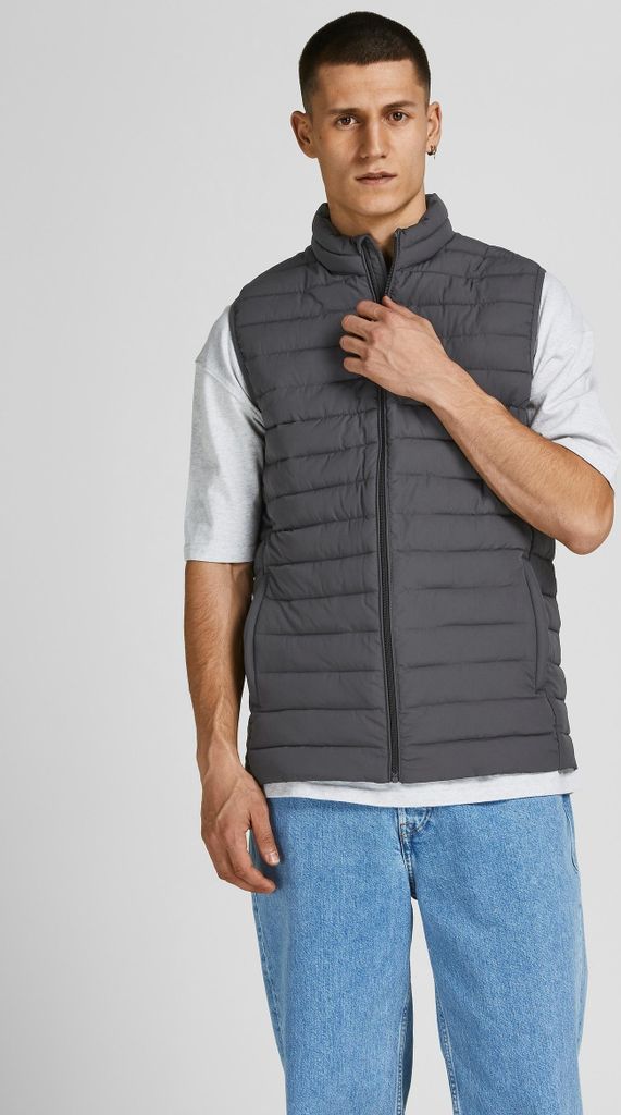 Jack & Jones Recycle Bodywarmer Grau - Große XS