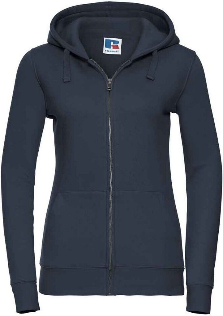 Russell - "Authentic" Kapuzenpullover Durchgehender Reißverschluss für Damen PC5637 (L) (Dunkelblau)