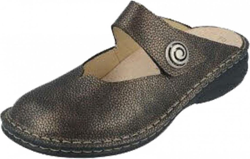 Finn Comfort Canaro, Damen, Pantolette, Wechselfußbett, Leder, Copper - Damenschuhe Pantolette / Zehentrenner, Braun, leder (natural)