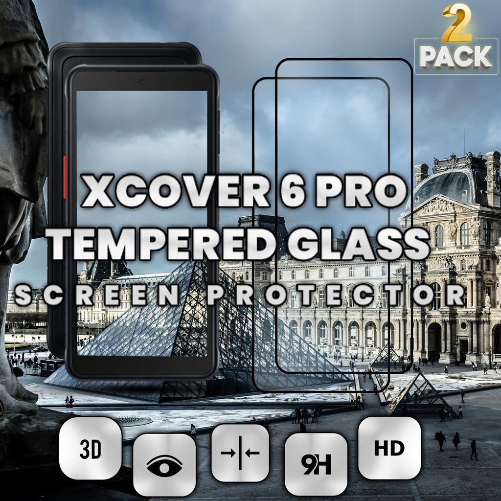 2-Pack Samsung Xcover 6 Pro Displayschutzfolie - Gehärtetes Produktbild 