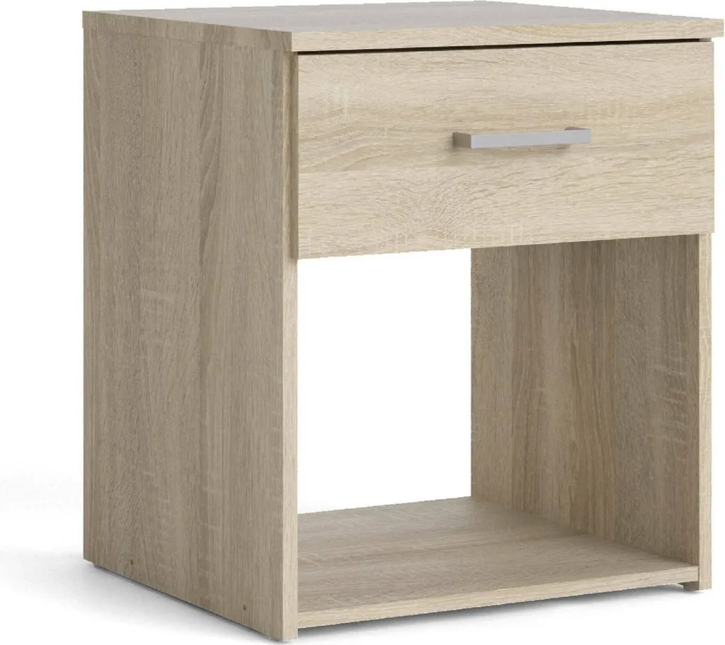 Table de chevet SPACE chêne structuré pour optimiser le rangement de chambre