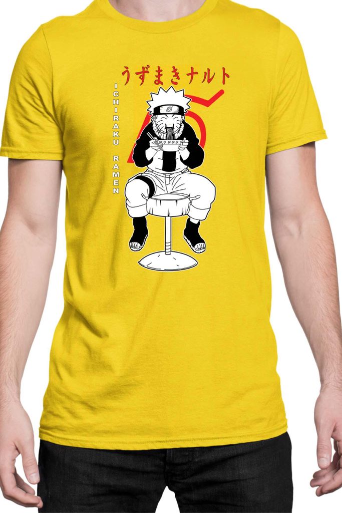 Herren T-Shirt Naruto Ichuraku Ramen 02, Man S / Gelb