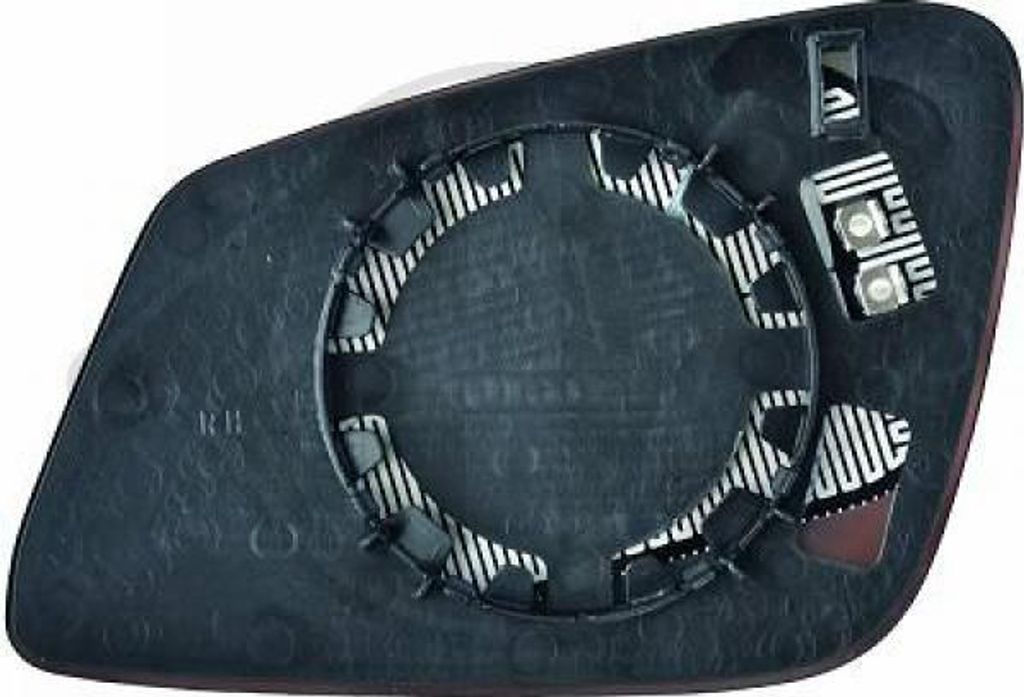 DIEDERICHS Spiegelglas Außenspiegel Links für BMW 5 Touring (F11) Asphärisch Beheizbar ohne Automatische Abblendung 1217027