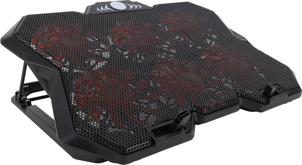 Laptop Cooling Pad 6 höhenverstellbar RGB Silent 6 Fan Metall Mesh Gaming Notebook Kühler Computer Chill Mat für unter 19in