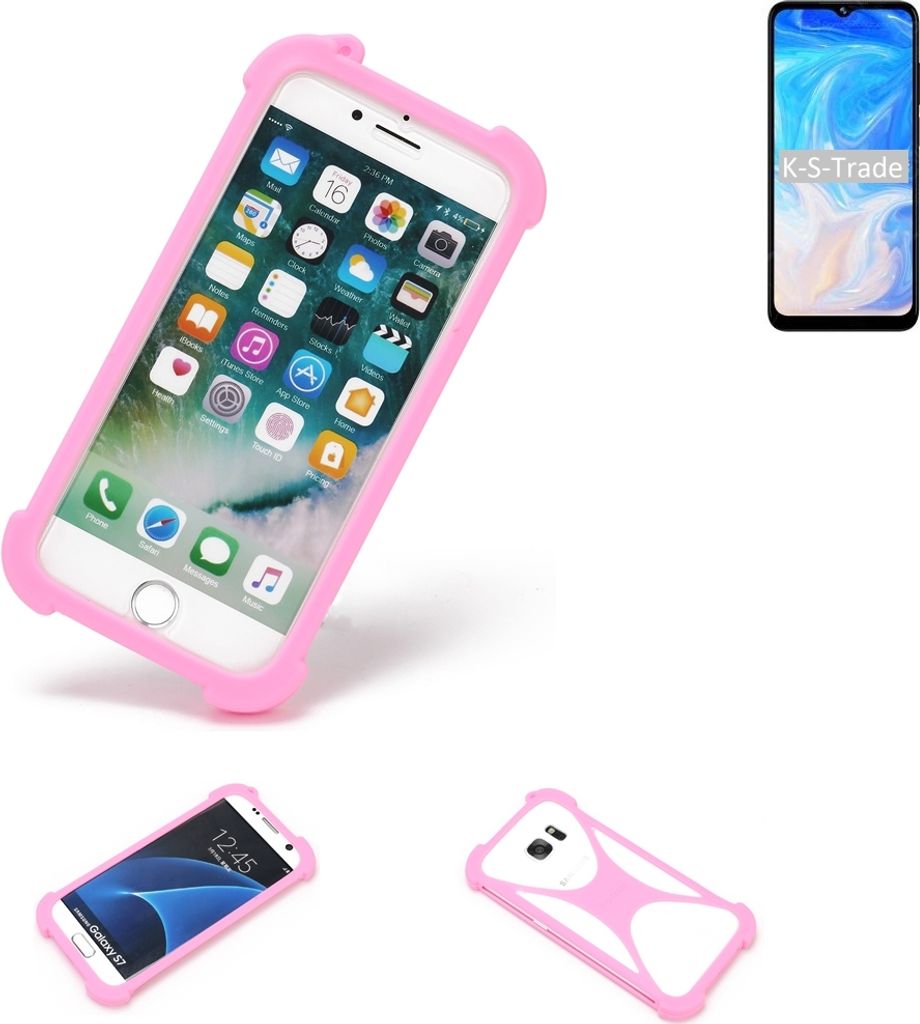 K-S-Trade Handy Hülle kompatibel mit Doogee N40 Pro Schutz Hülle Bumper Silikon Schutz Hülle Cover Case Silikoncase Silikonbumper TPU Softcase