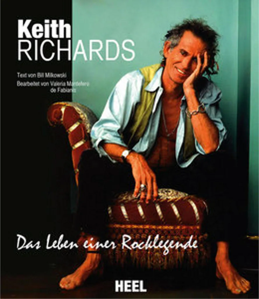 T-shirt Keith Richards Vintage - Coton Bio Noir Coupe Ajustée Homme