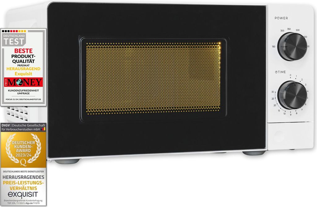 Exquisit Mikrowelle 20L, 700 Watt, 24,5cm Drehteller, 5 Produktbild 