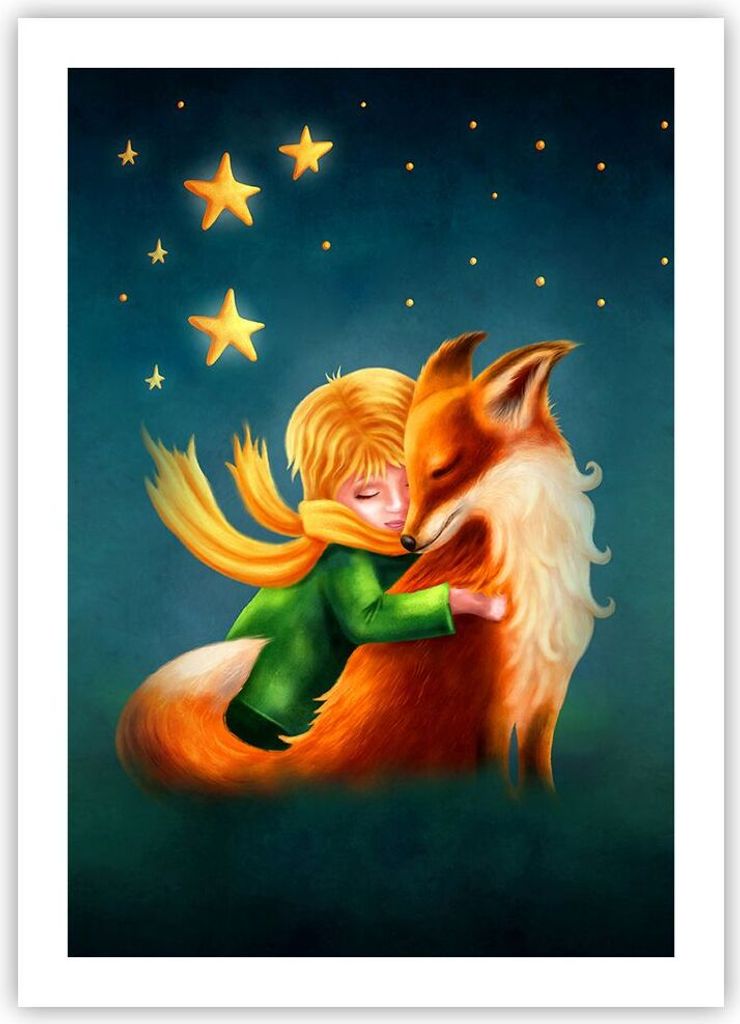 Poster - Poster ohne Rahmen - Klein Prinz Nov - 50x70 cm - Wand Bild - Wanddeko - Wandbilder - Kunstposter - Wandposter - Bilder - Kunstdruck - Wan...