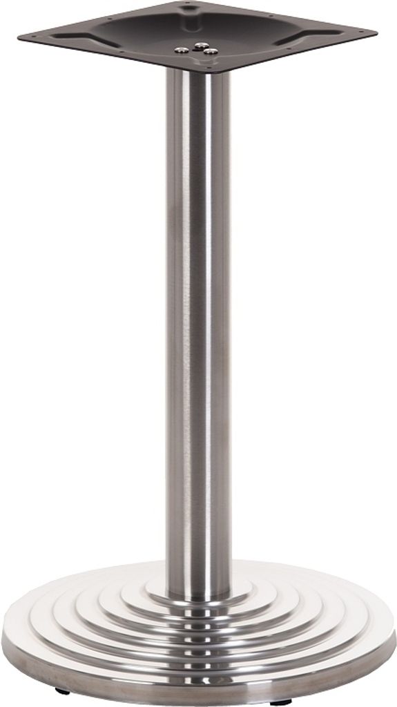 Tischgestell, Tischbeine aus Edelstahl SH-2013/S, für Büro, Hotel, Restaurant, Durchmesser 45 cm, Höhe 71,5 cm, Edelstahl gebürstet