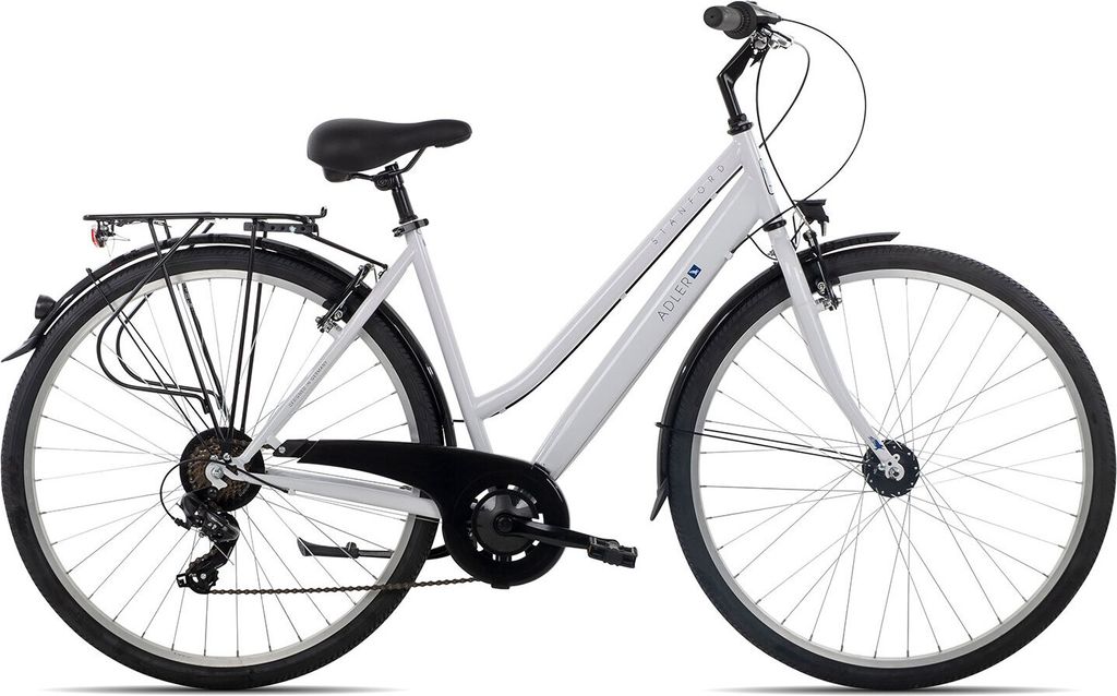 Adler Stanford Trapez Damen Citybike 28 Zoll weiss 55 Produktbild 1