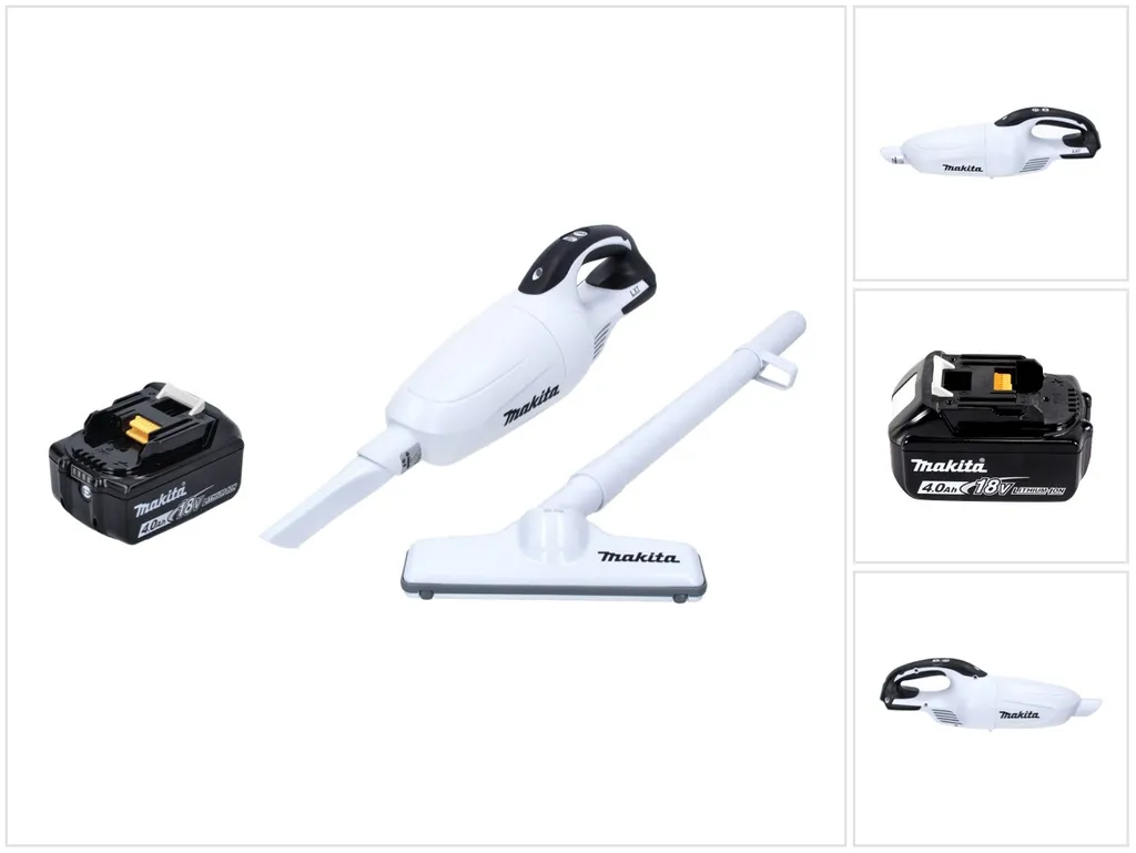 Recensione Makita DCL181FZW 18V Bianco: L'aspiratore Top con Batteria 4Ah
