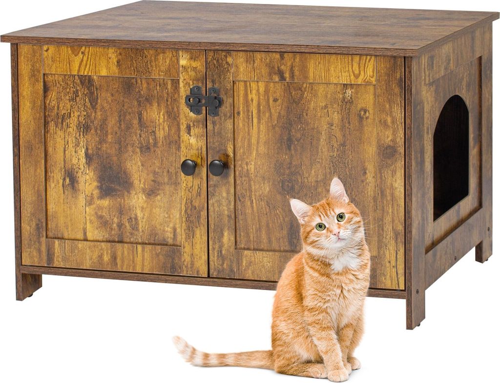 relaxdays Katzenschrank für Katzenklo