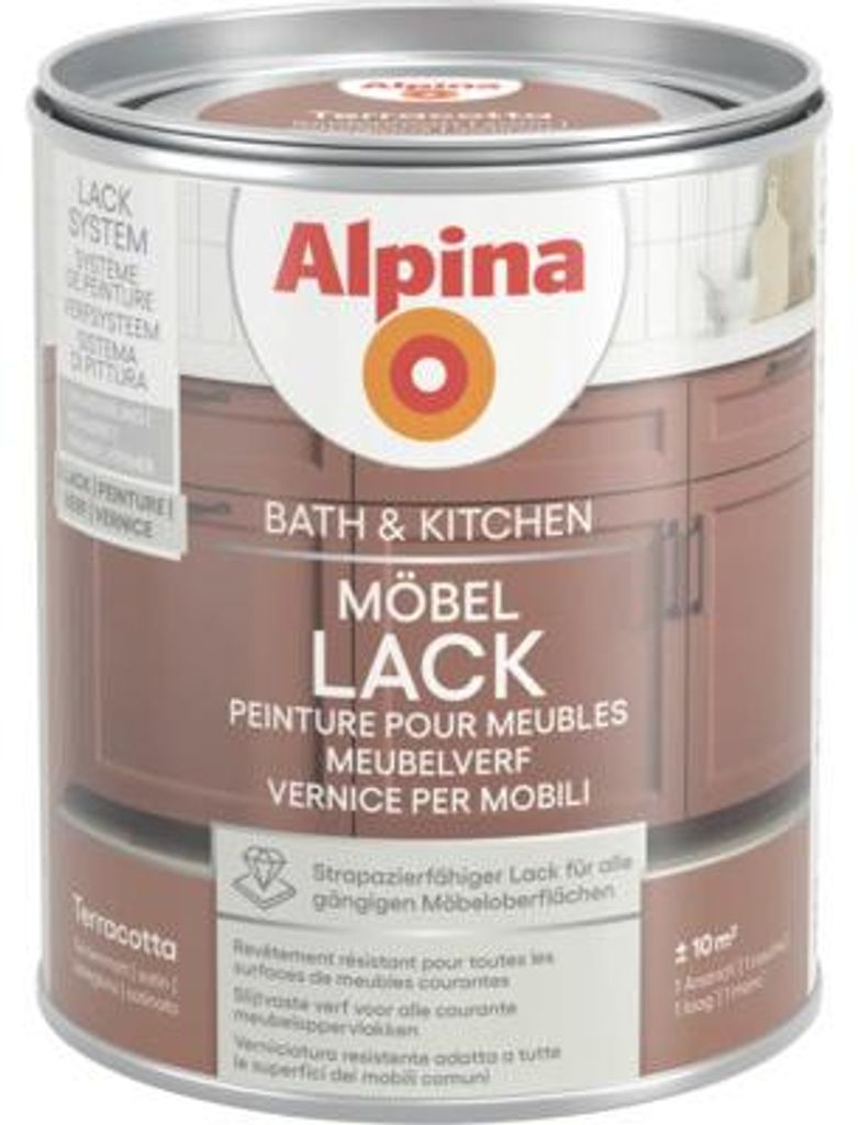 Alpina Bad & Küche Möbellack seidenmatt - strapazierfähige Produktbild 