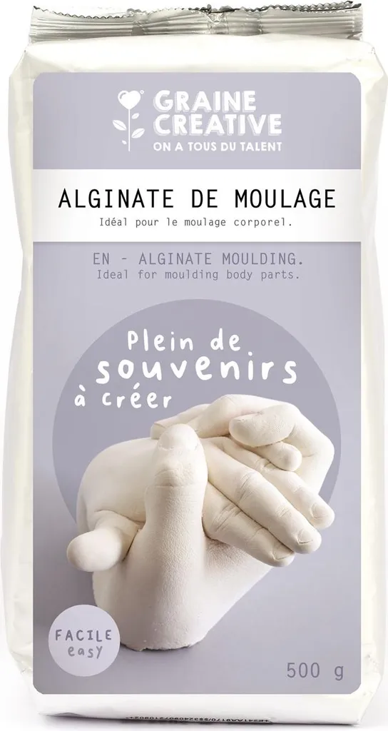 Alginate de moulage bébé sans danger pour réussir votre empreinte