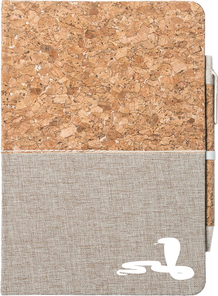 Huuraa Notizbuch A5 Schlange Kobra Silhouette 80 Blatt inkl. Kugelschreiber Tagebuch Geschenkidee