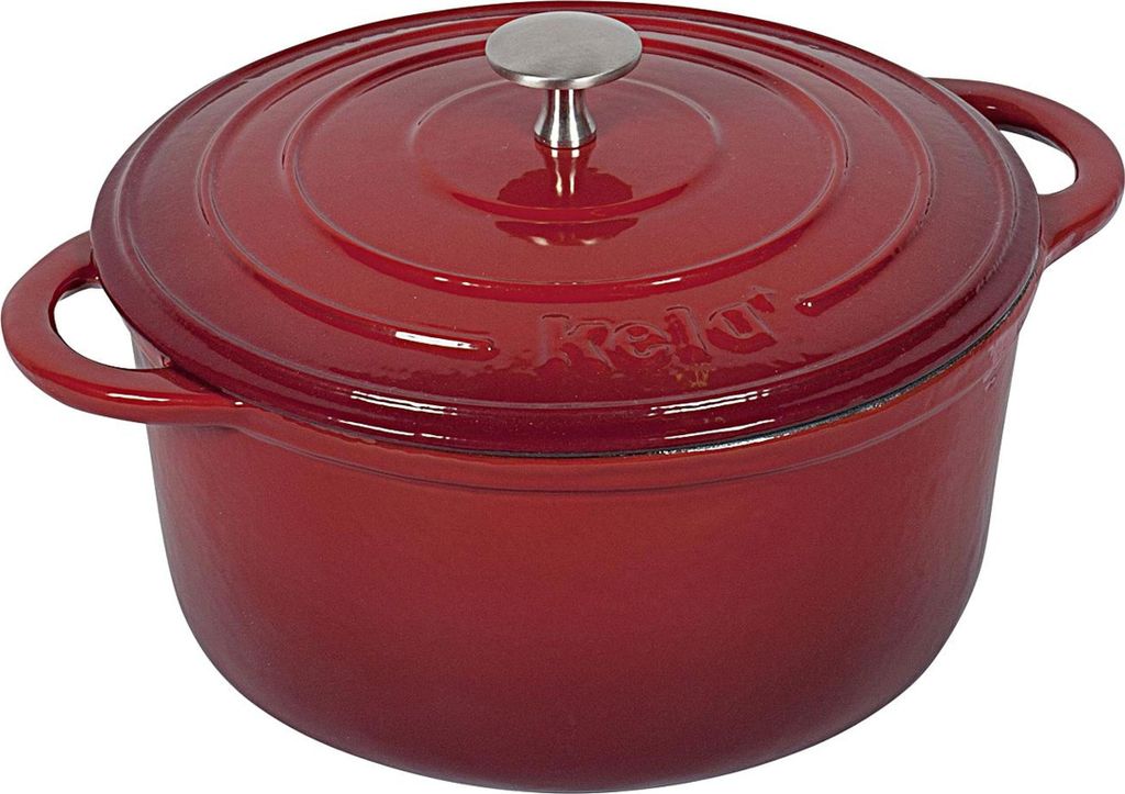 Kela 11941, 4 L, Červená, liatina, 300 °C, 240 mm, 240 mm Obrázok produktu 