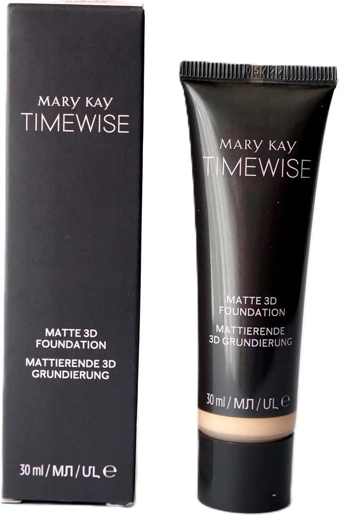 Mary Kay Fondotinta Matte 3D Ivory W130 30ml - Copertura 12h e Anti-Età