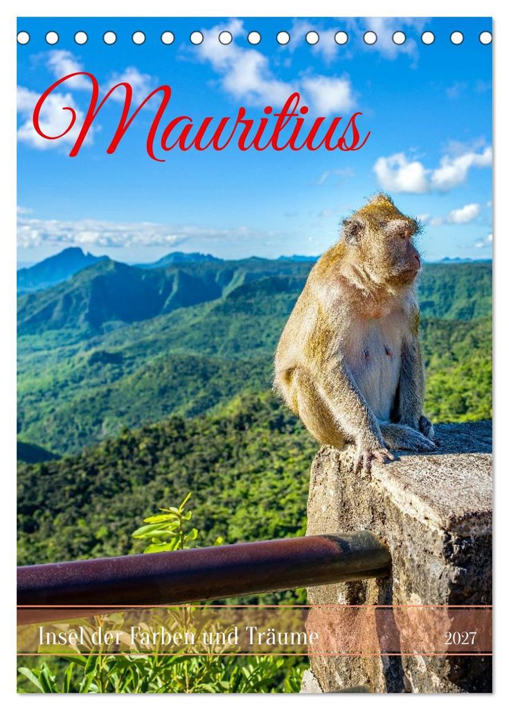 Mauritius – Insel der Farben und Träume (Tischkalender 2027 DIN A5 hoch), CALVENDO Monatskalender