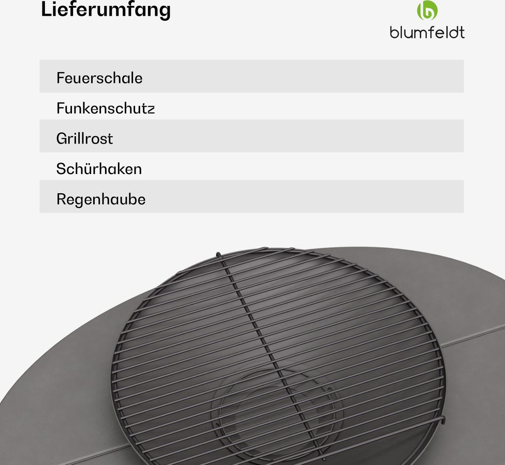 Blumfeldt Ebeko Feuerschale - 3-in-1 Feuerschale Mit Produktbild 6