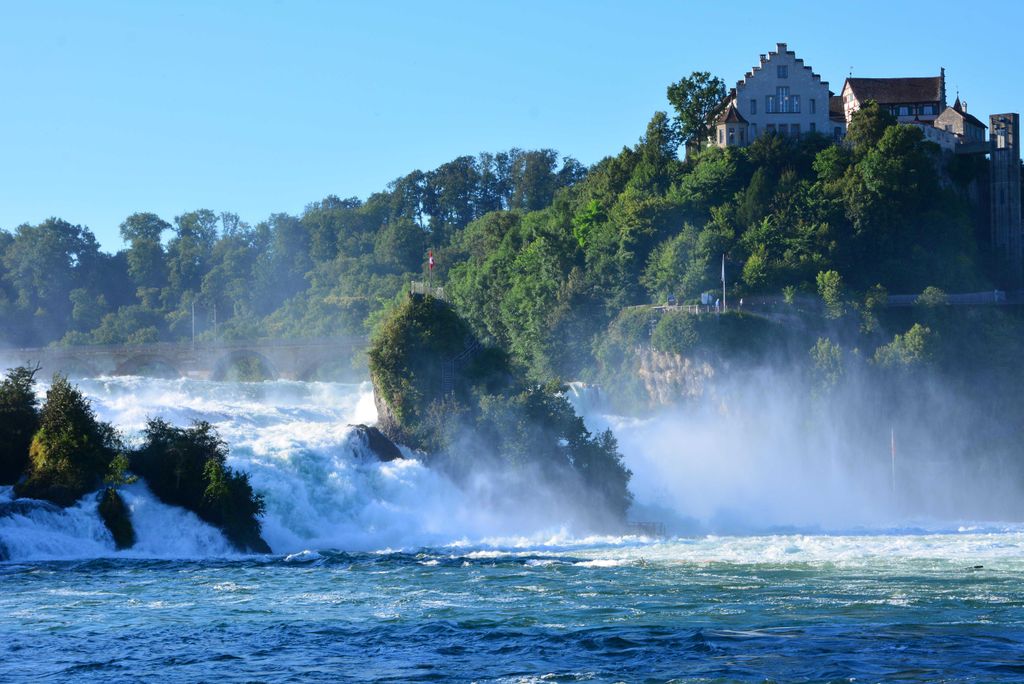 hansepuzzle 24729 - Rheinfall Puzzle, 2000 Teile, Natur, 90,0 x 60,0cm mit hochwertiger Aufbewahrung, Kartonbox und wiederverschließbarem Beutel